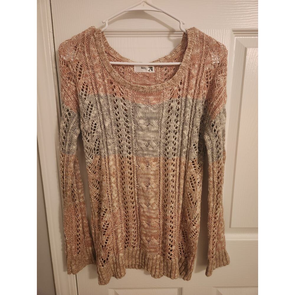 Max B Women's Multicolor Knit Sweater S